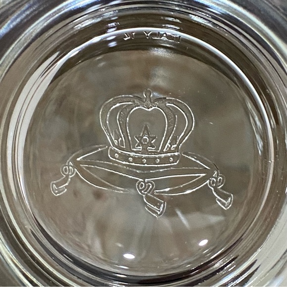 Crown Royal Embossed Logo on the Base Heavy Bottom Clear Whiskey Glasses - Picture 8 of 11